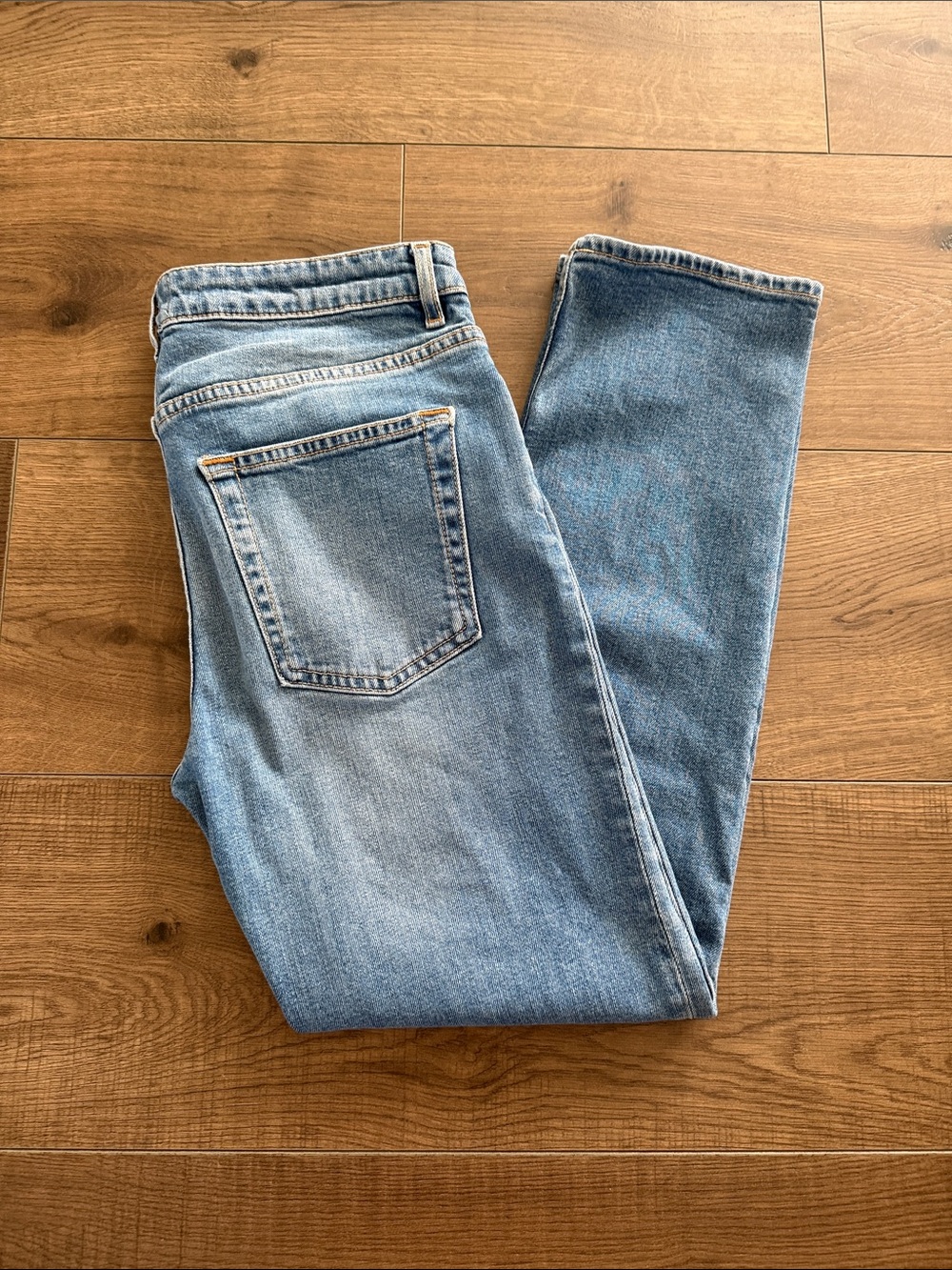 Acne Light Blue Straight Leg Jeans